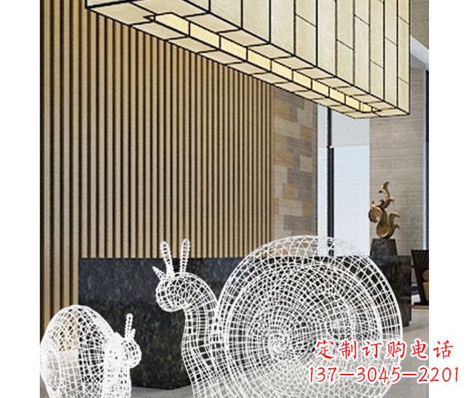 江西不锈钢蜗牛雕塑精致多姿