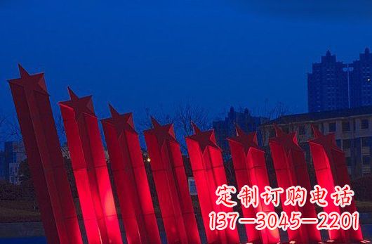 江西不锈钢五角星雕塑铸就永恒之美