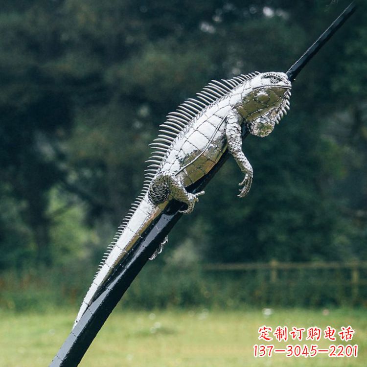 江西不锈钢蜥蜴雕塑艺术的精美体现