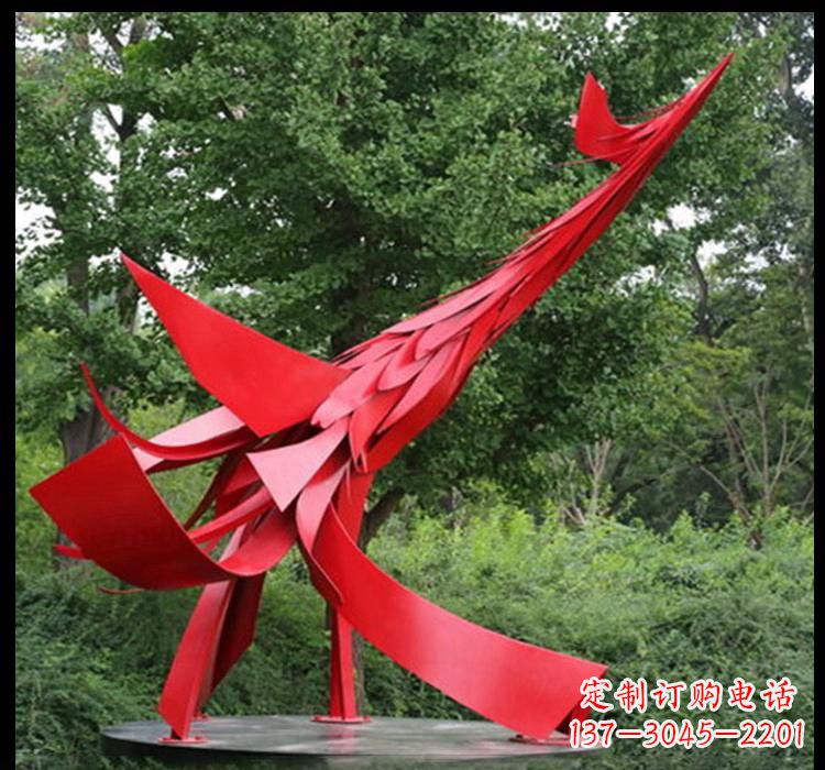 江西不锈钢凤凰雕塑——美丽而神秘的象征