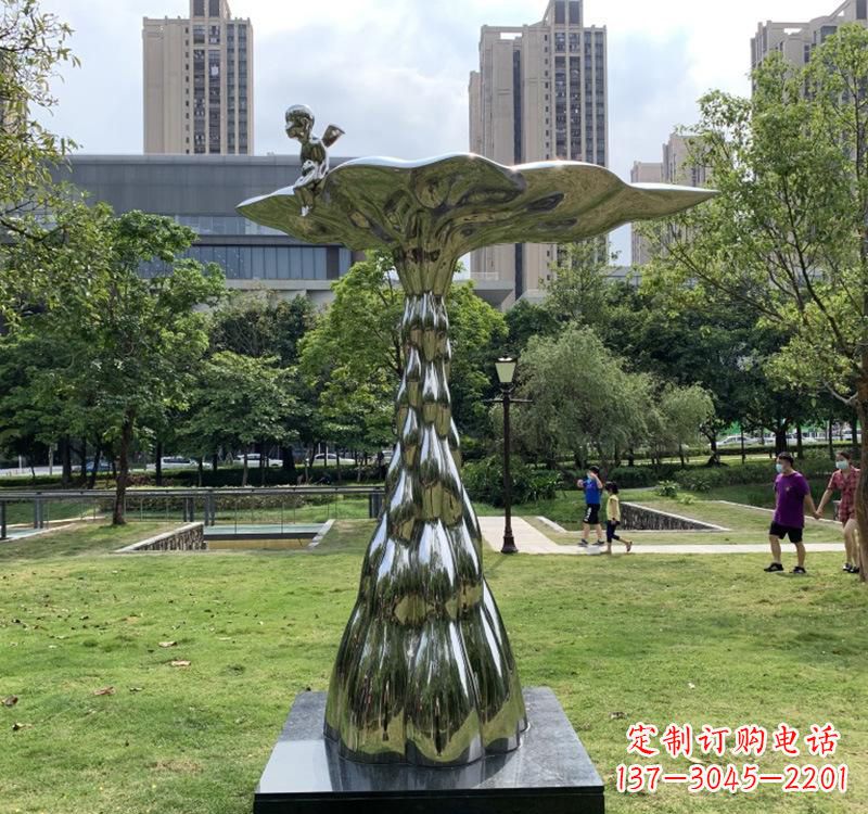江西不锈钢现代水滴雕塑美轮美奂的艺术精品