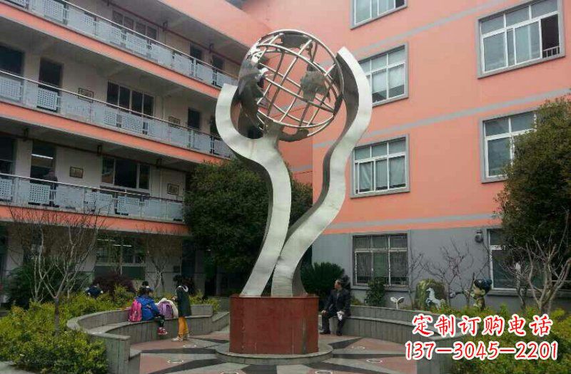 江西不锈钢地球雕塑传承世界文化