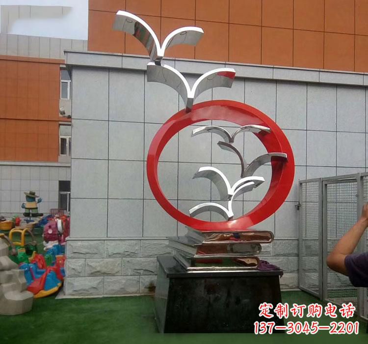 江西不锈钢书籍雕塑校园的精美装饰