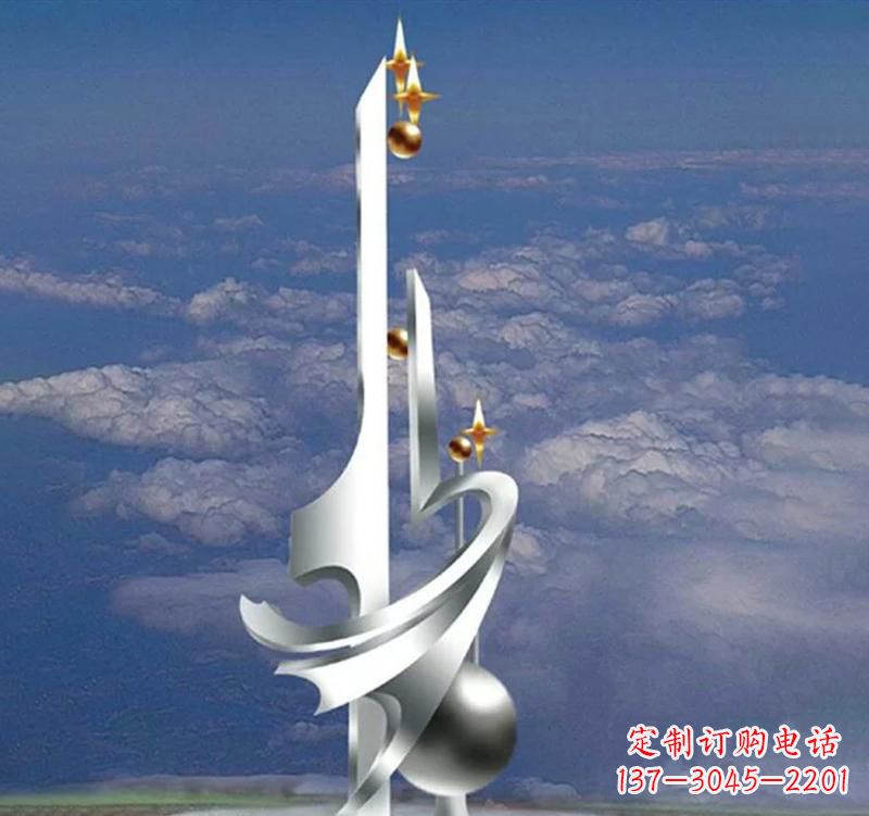 江西不锈钢校园书本雕塑传承知识文化