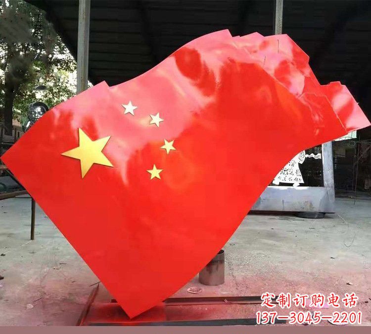 江西不锈钢校园五星红旗雕塑——传承红色基因，缅怀烈士