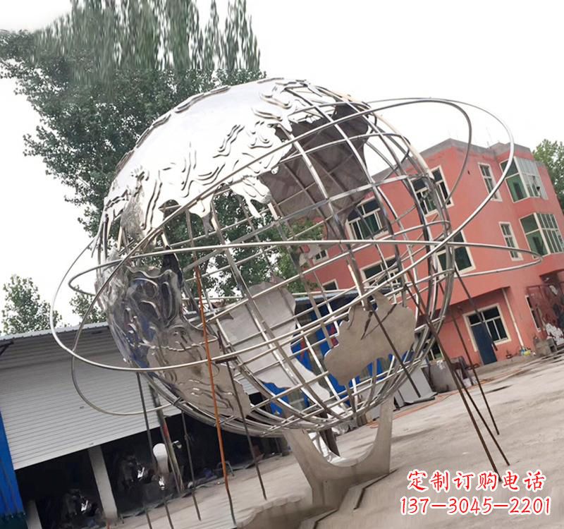 江西不锈钢艺术镂空地球仪雕塑