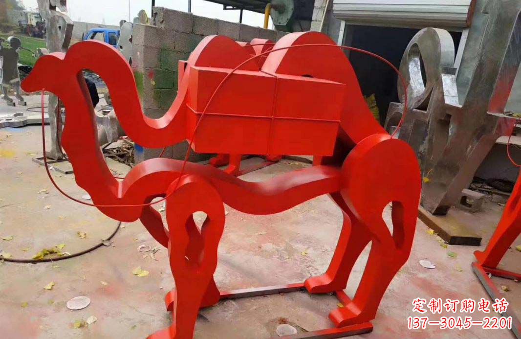 江西不锈钢艺术骆驼雕塑——雕塑精美的艺术之作