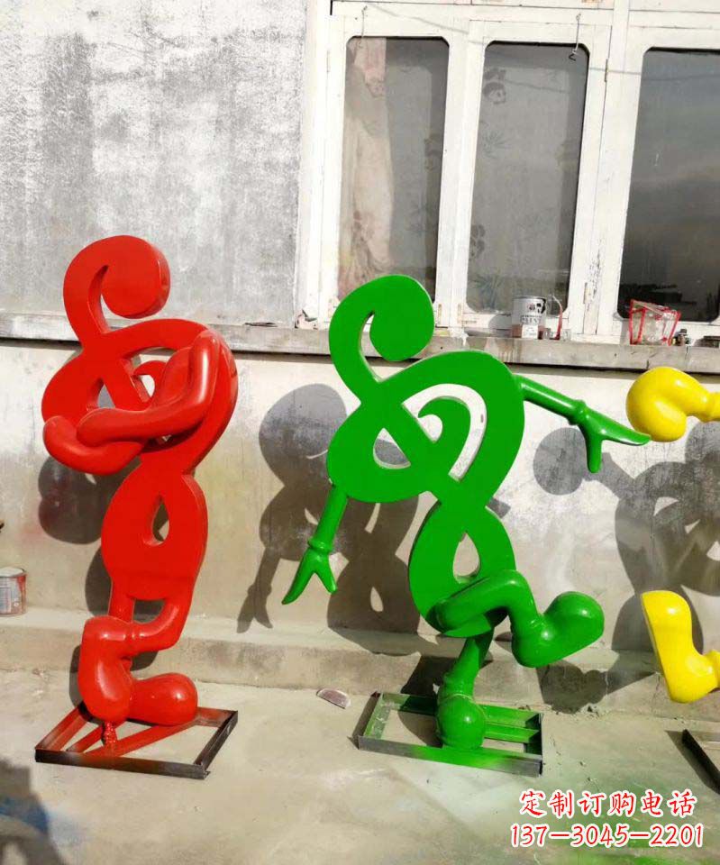 江西美妙音乐不锈钢音符雕塑