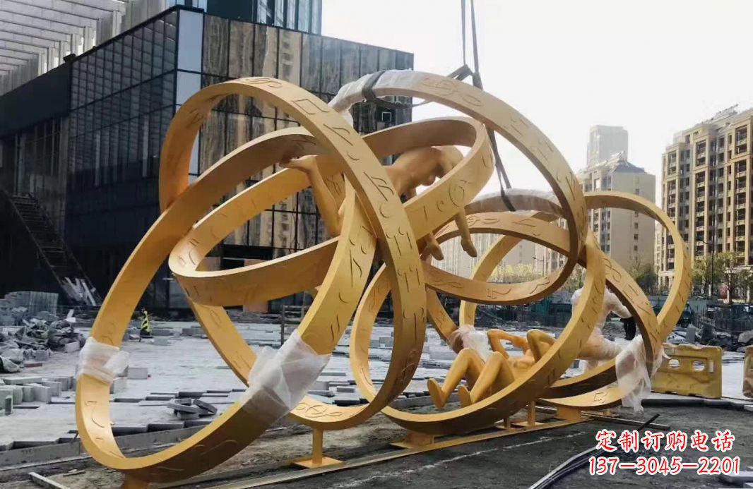 江西不锈钢音符运动人物雕塑艺术融合音乐