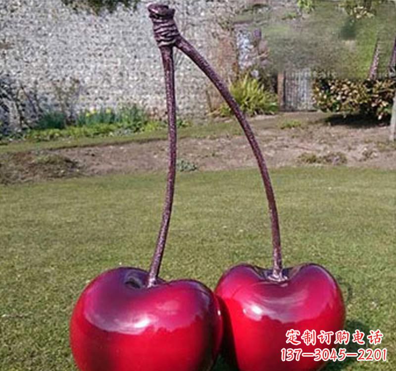江西不锈钢樱桃雕塑传承美好记忆