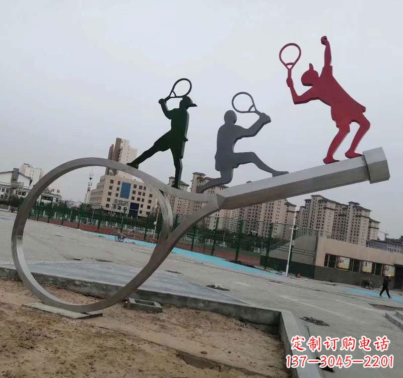 江西不锈钢羽毛球雕塑精美的艺术装点