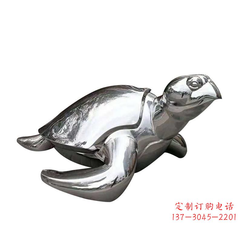 江西不锈钢海龟雕塑象征着长寿和坚强