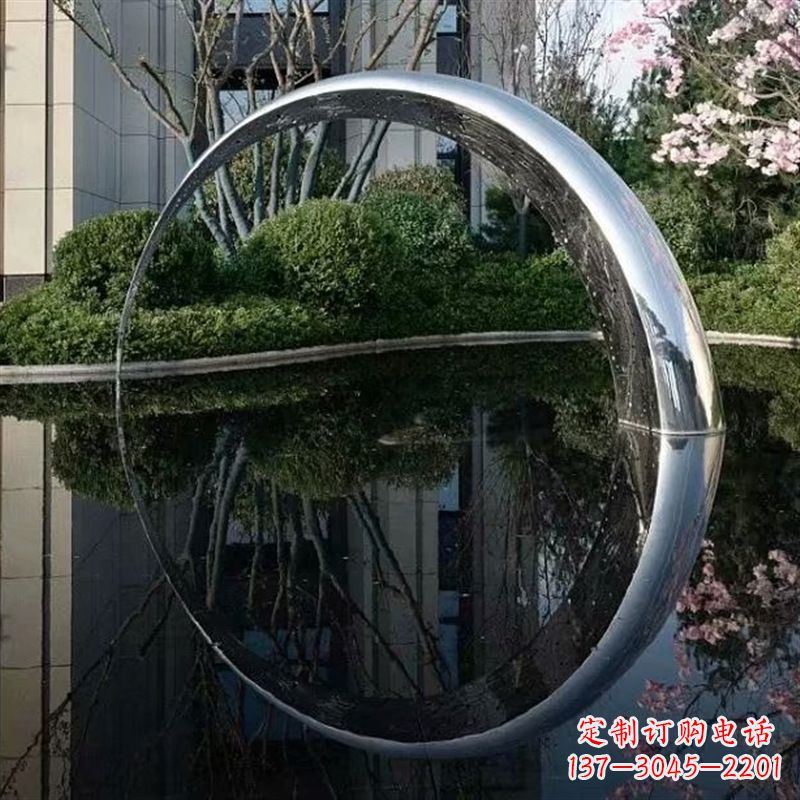 江西不锈钢月亮雕塑璀璨照亮夜空