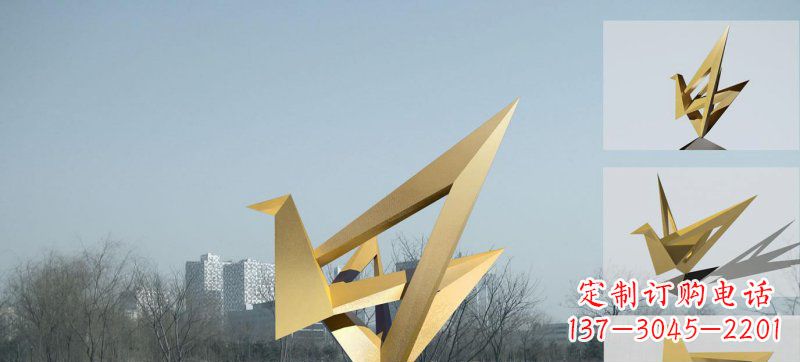 江西不锈钢仙鹤雕塑灵动的艺术符号