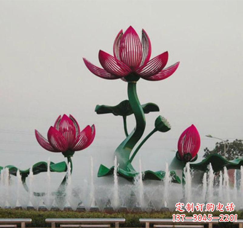 江西不锈钢莲花雕塑