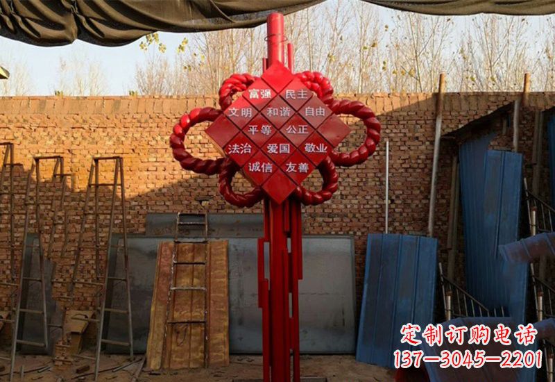 江西社会主义核心价值观与不锈钢雕塑的融合