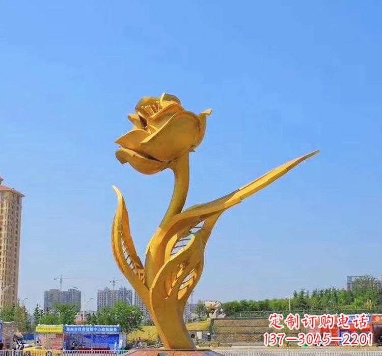 江西精美不锈钢紫荆花雕塑