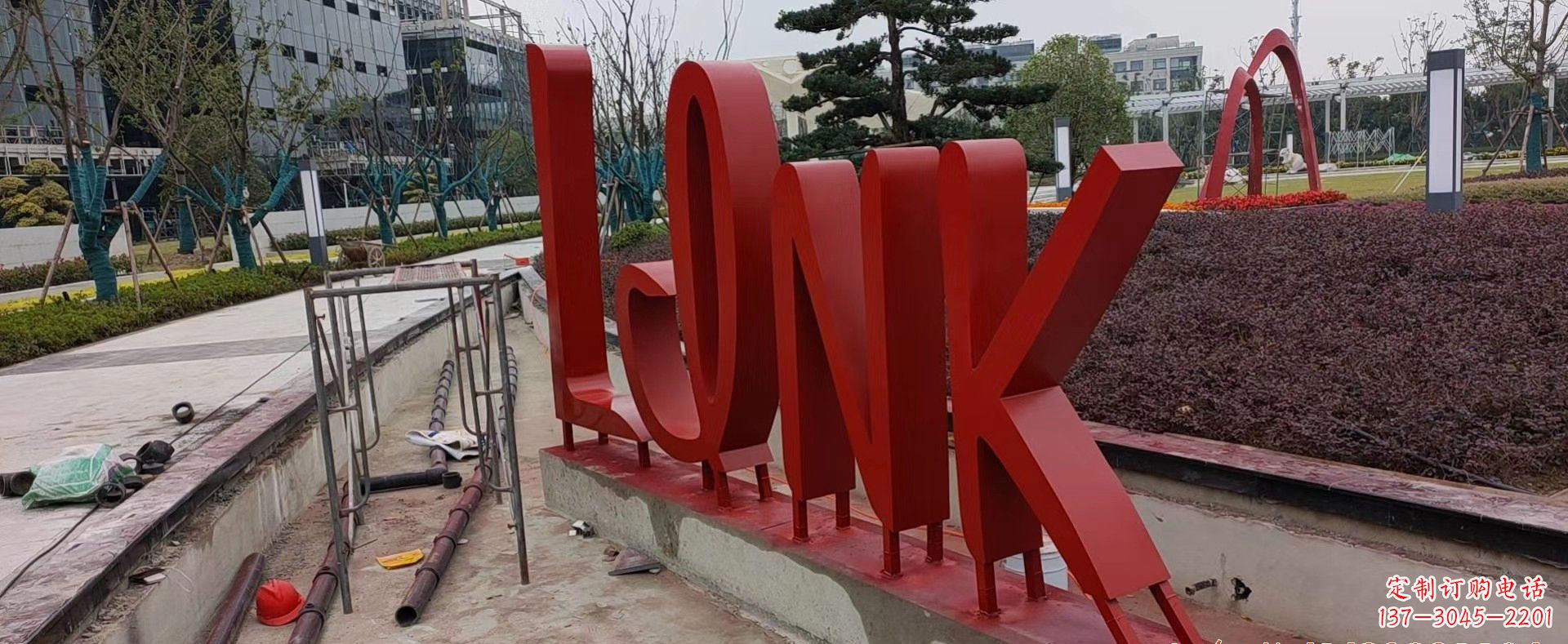 江西不锈钢字母景观雕塑把美丽带入城市