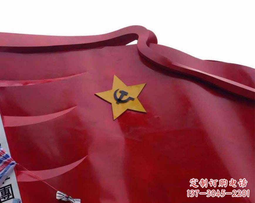 江西不锈钢党徽雕塑——传承红色基因