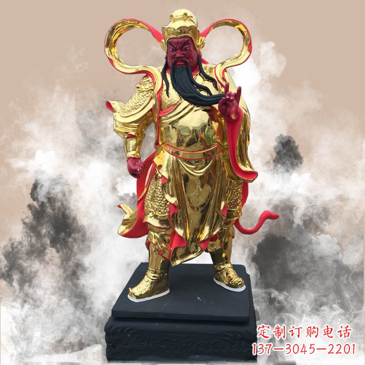 江西彩绘关公佛像