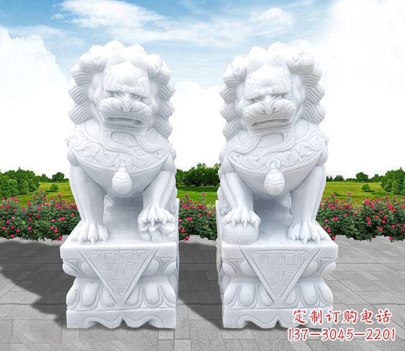 江西狮子雕塑招财福运的象征
