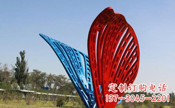 江西彩色不锈钢蝴蝶雕塑