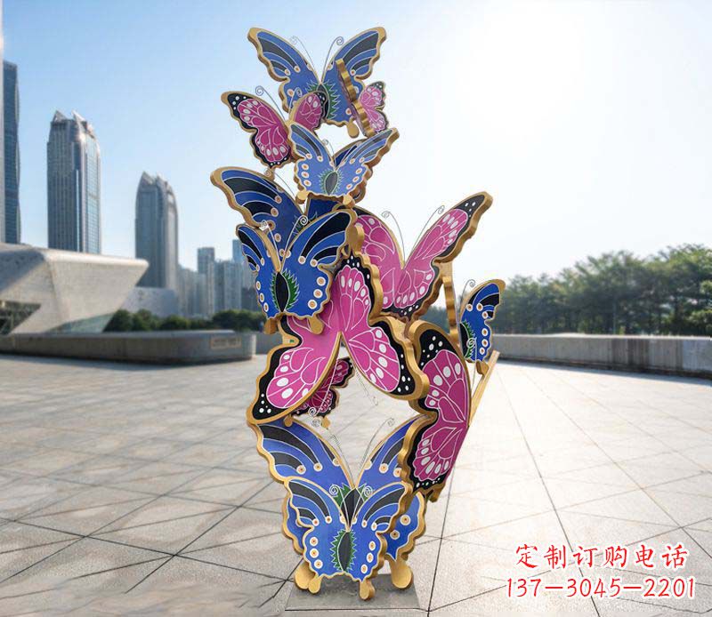 江西不锈钢蝴蝶雕塑美丽的艺术诠释