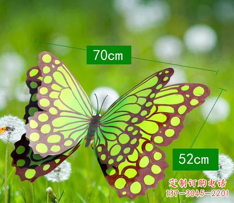 江西不锈钢蝴蝶雕塑彩色园林的精灵