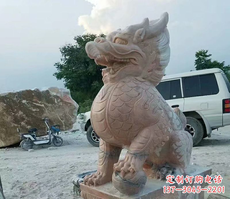 江西麒麟雕塑象征传统文化的精灵