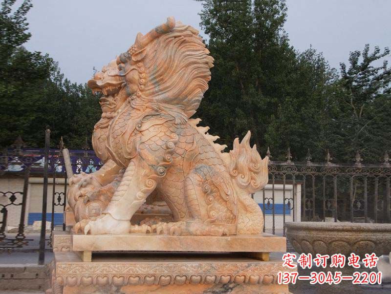 江西麒麟门口镇宅石雕