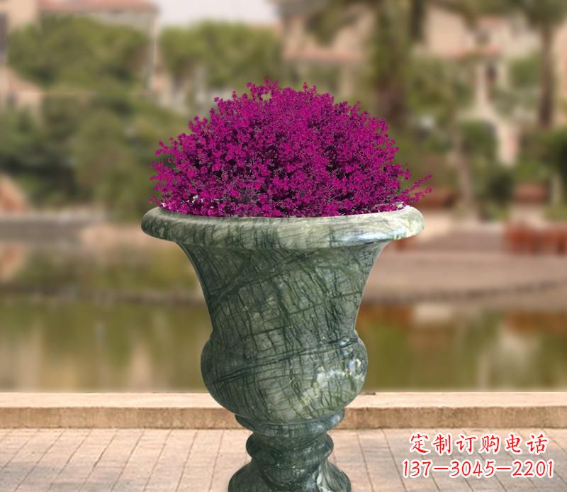 江西白玉景观花盆雕塑让你的景观更加美观
