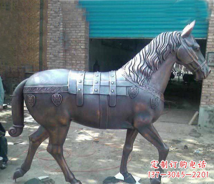 江西马铜雕塑传递草原动物的非凡魅力