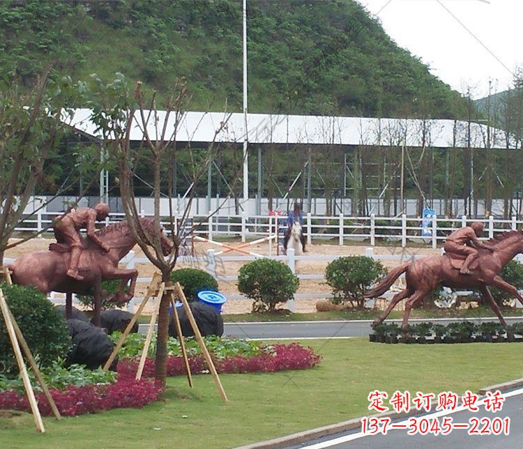 江西雕塑艺术以马为主题的铜雕摆件
