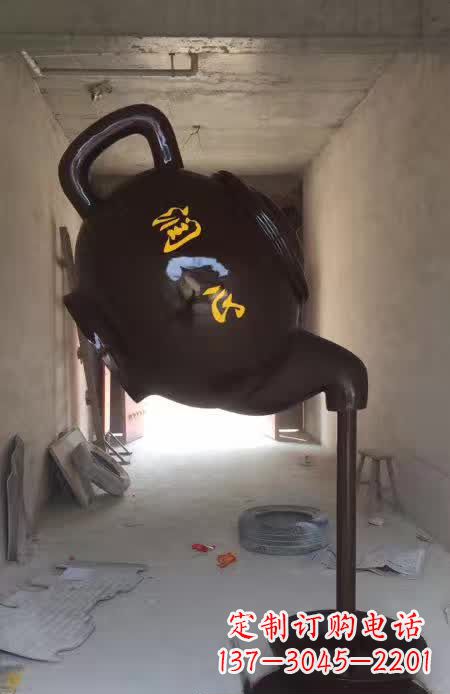 江西精美茶壶铜雕,让你赏心悦目