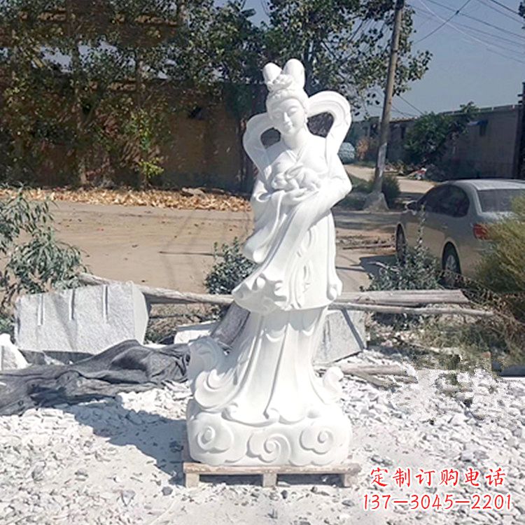 江西嫦娥奔月汉白玉精美雕像