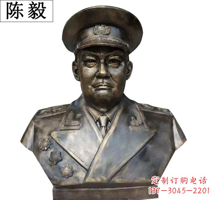 江西陈毅胸像铜雕