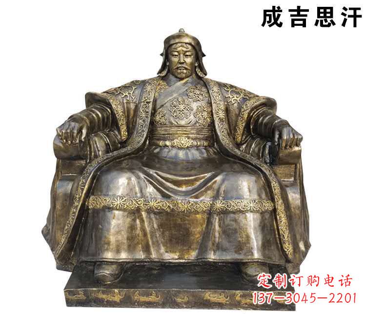 江西成吉思汗英雄的雕像