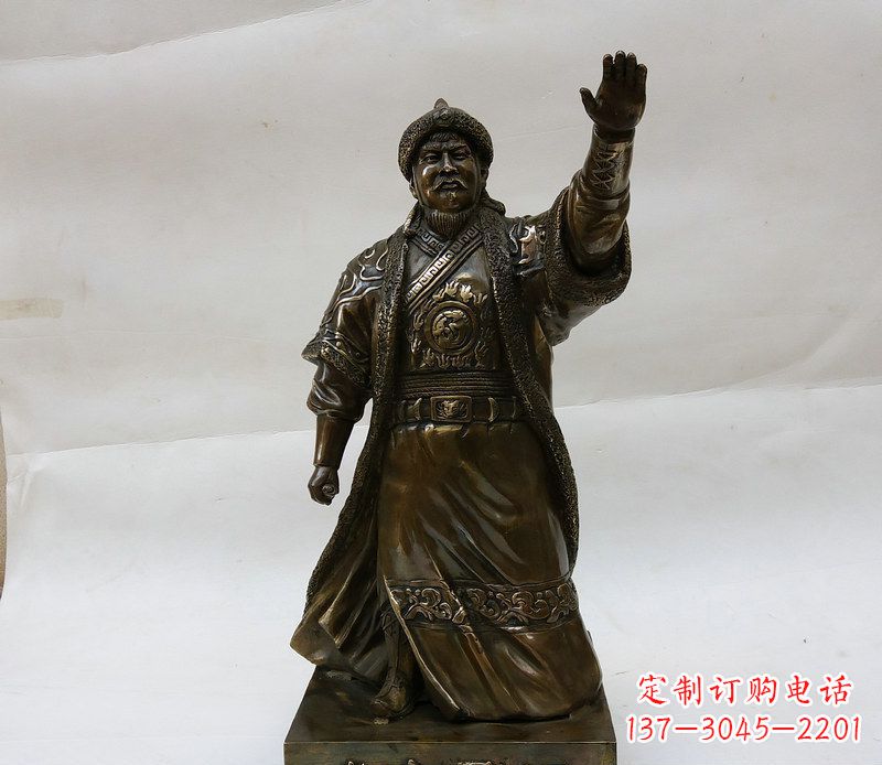 江西成吉思汗源自铜雕的传奇人物