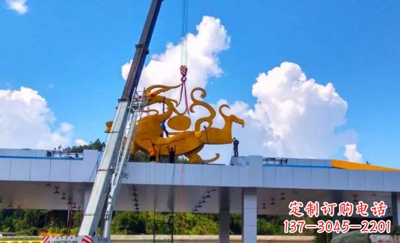 江西精美不锈钢龙雕塑,点缀城市之美