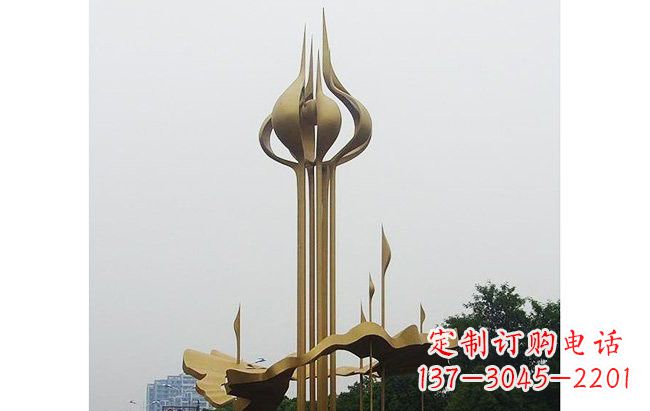 江西莲花雕塑缔造城市精神之家