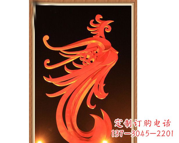 江西不锈钢凤凰雕塑美丽与传统的完美结合