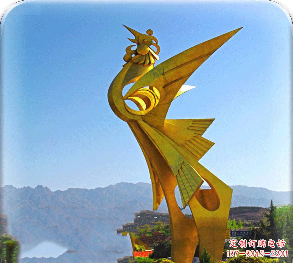 江西城市美化之翅——凤凰景观雕塑