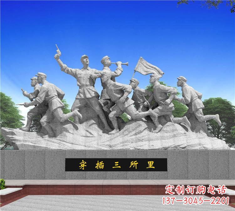 江西红军雕塑传承伟大革命精神