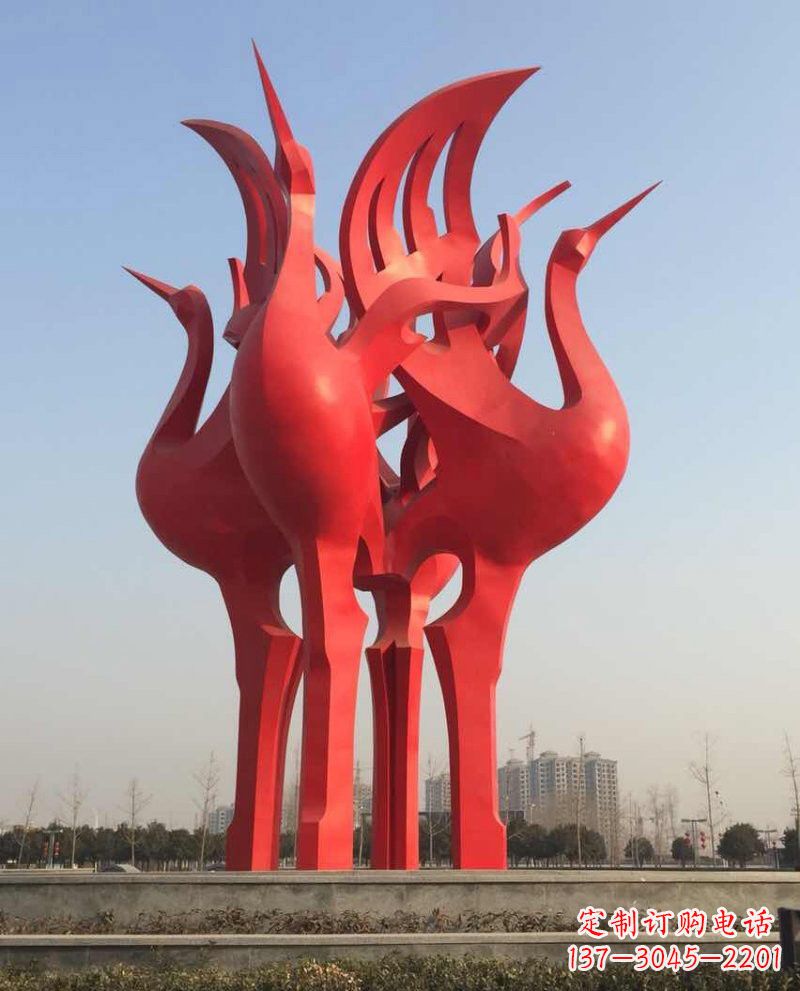 江西仙鹤雕塑一座城市的标志