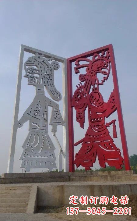 江西精美皮影戏雕塑——缔造中国城市文化新风貌