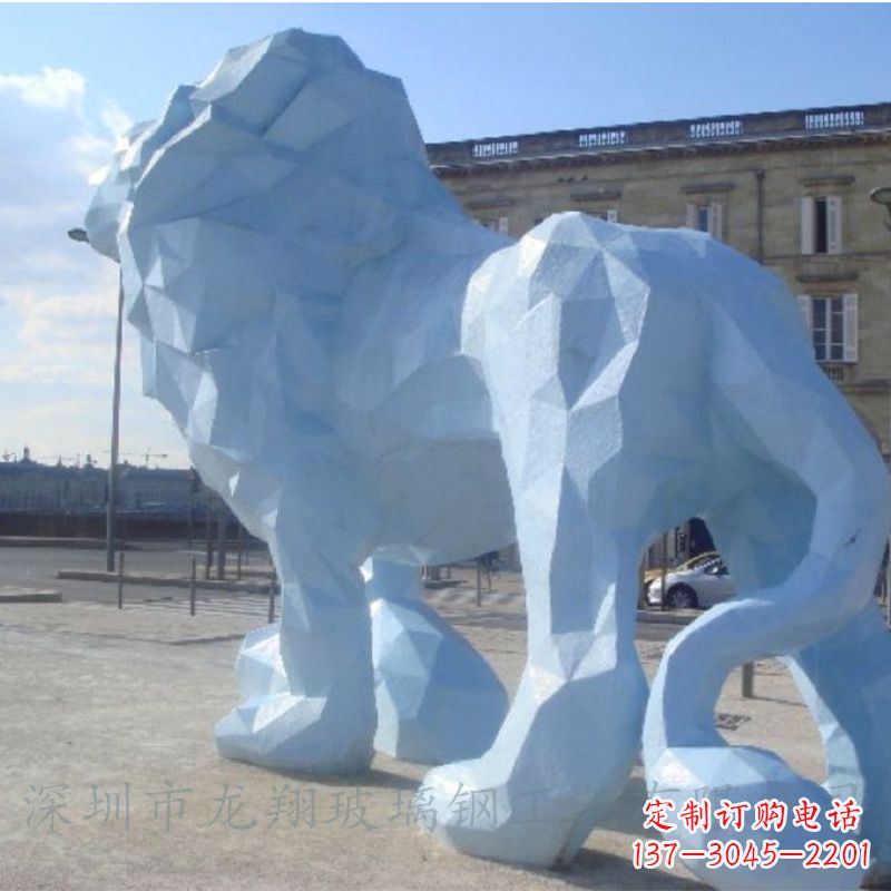 江西城市街道创意动物狮子景观雕塑摆件