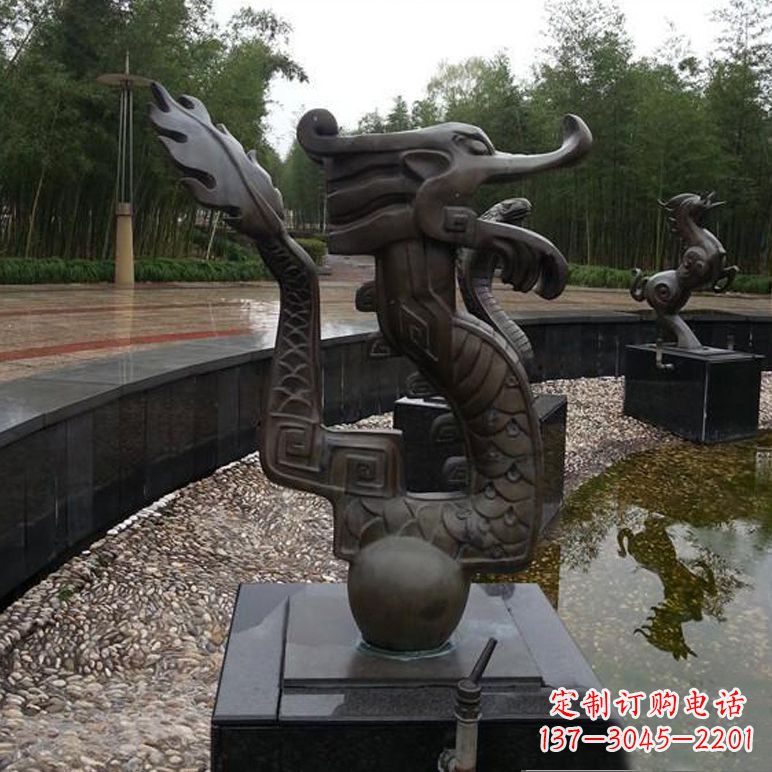 江西城市十二生肖喷泉雕塑
