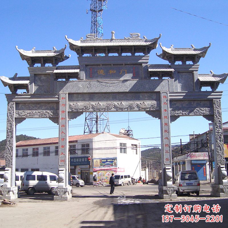 江西中国古代的牌楼雕塑——传承着历史文化的精髓