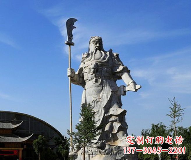 江西关公雕塑持刀武财神