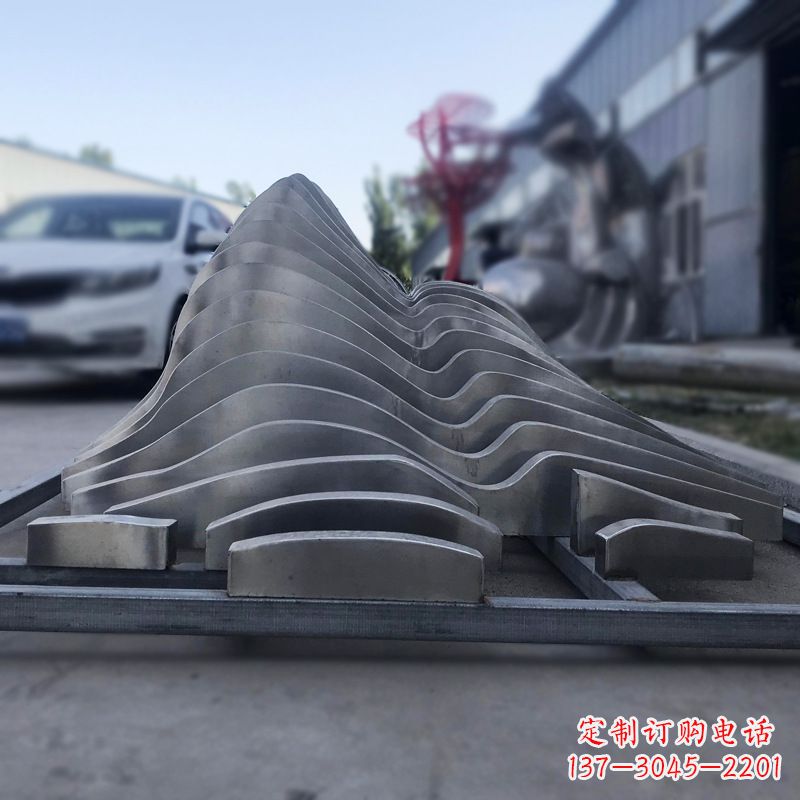 江西不锈钢假山雕塑精致耐用的艺术品